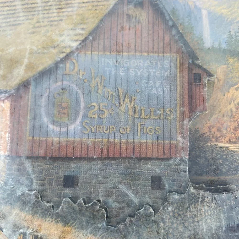 Vintage Doug Tope 3D Relief Shadow Box Syrup of Figs Framed 12
